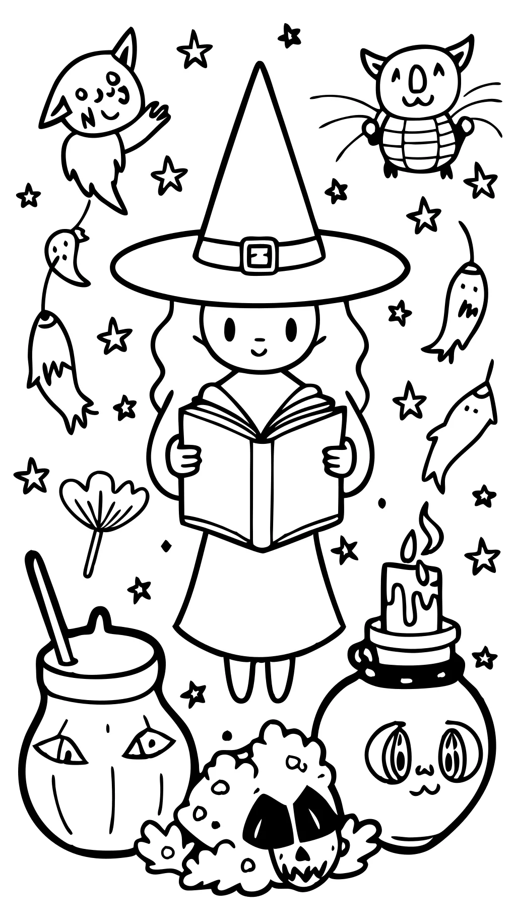 coloring pages of witches